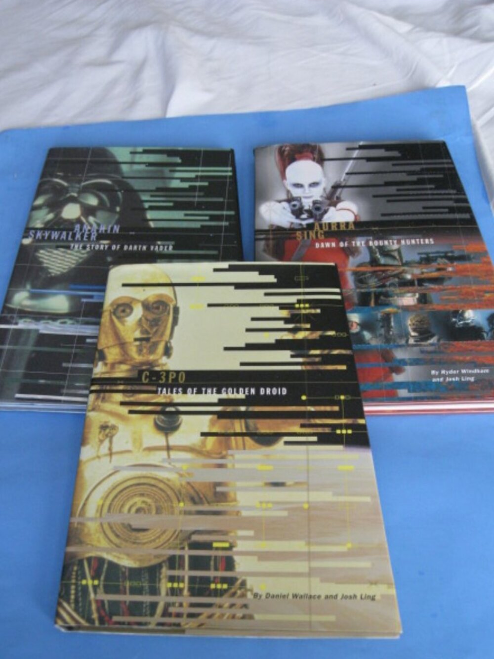 3 Star Wars '99 HC Books C-3P0 Tales Story of Darth Vader Dawn of Bounty Hunters